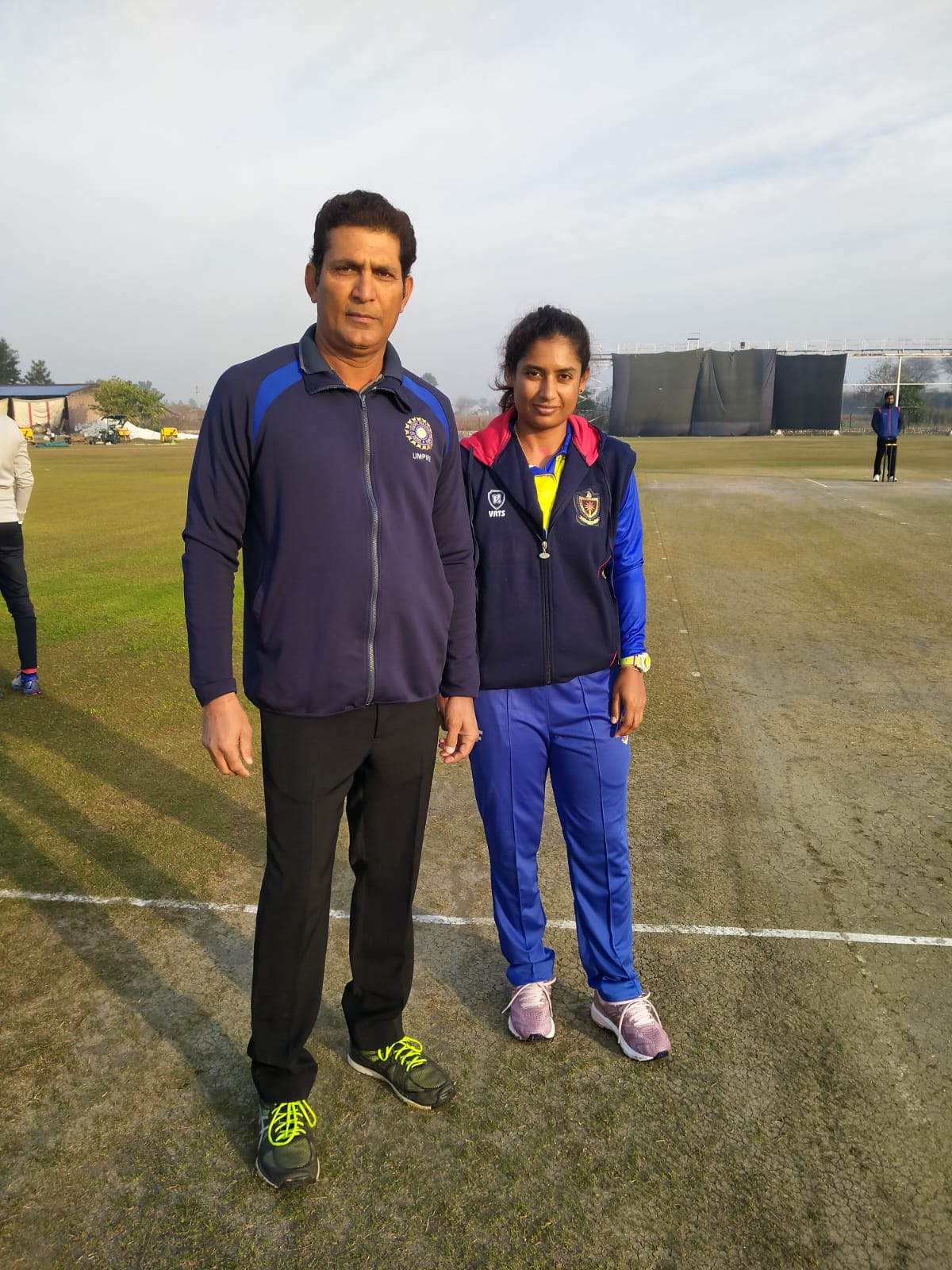 With Mithali Raj