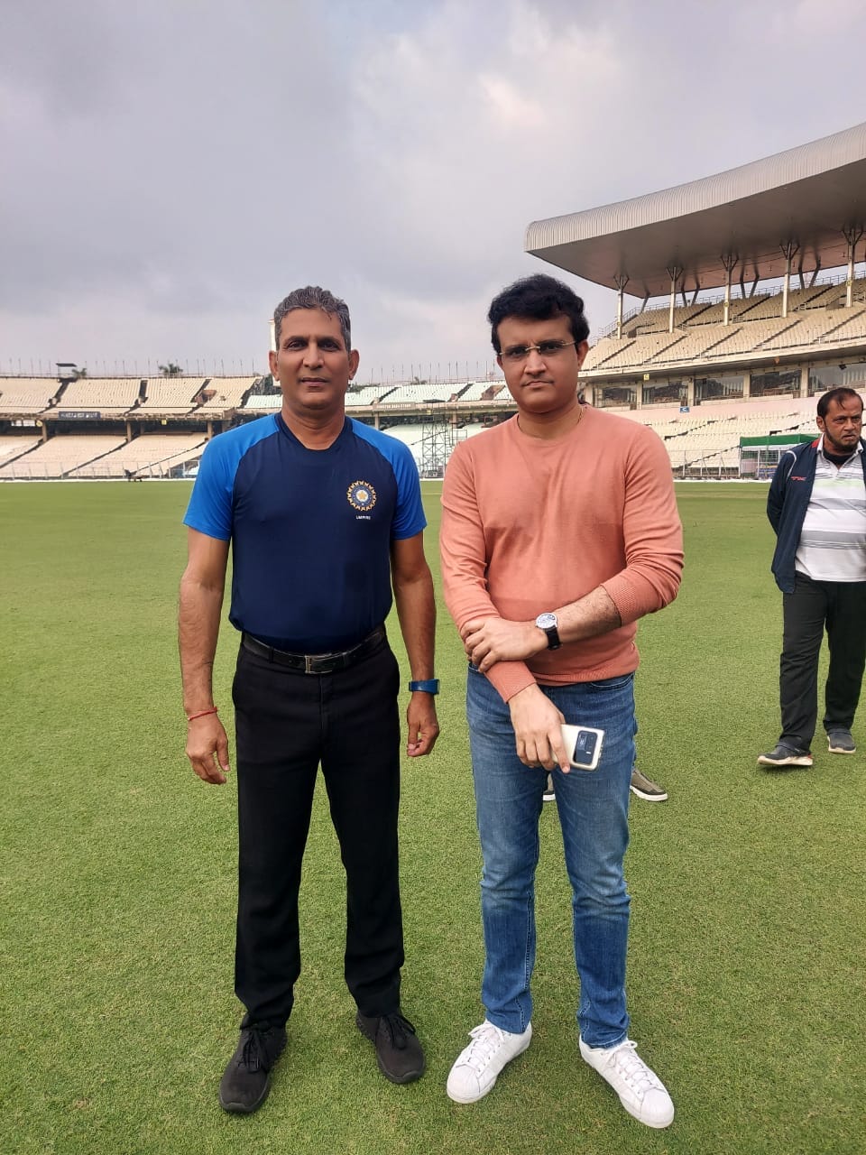 With Sourav Ganguly